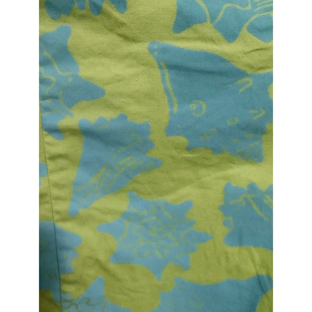 Lilly Pulitzer Conched Out Sea Shell Strapless Green Blue Dress Lined Small S